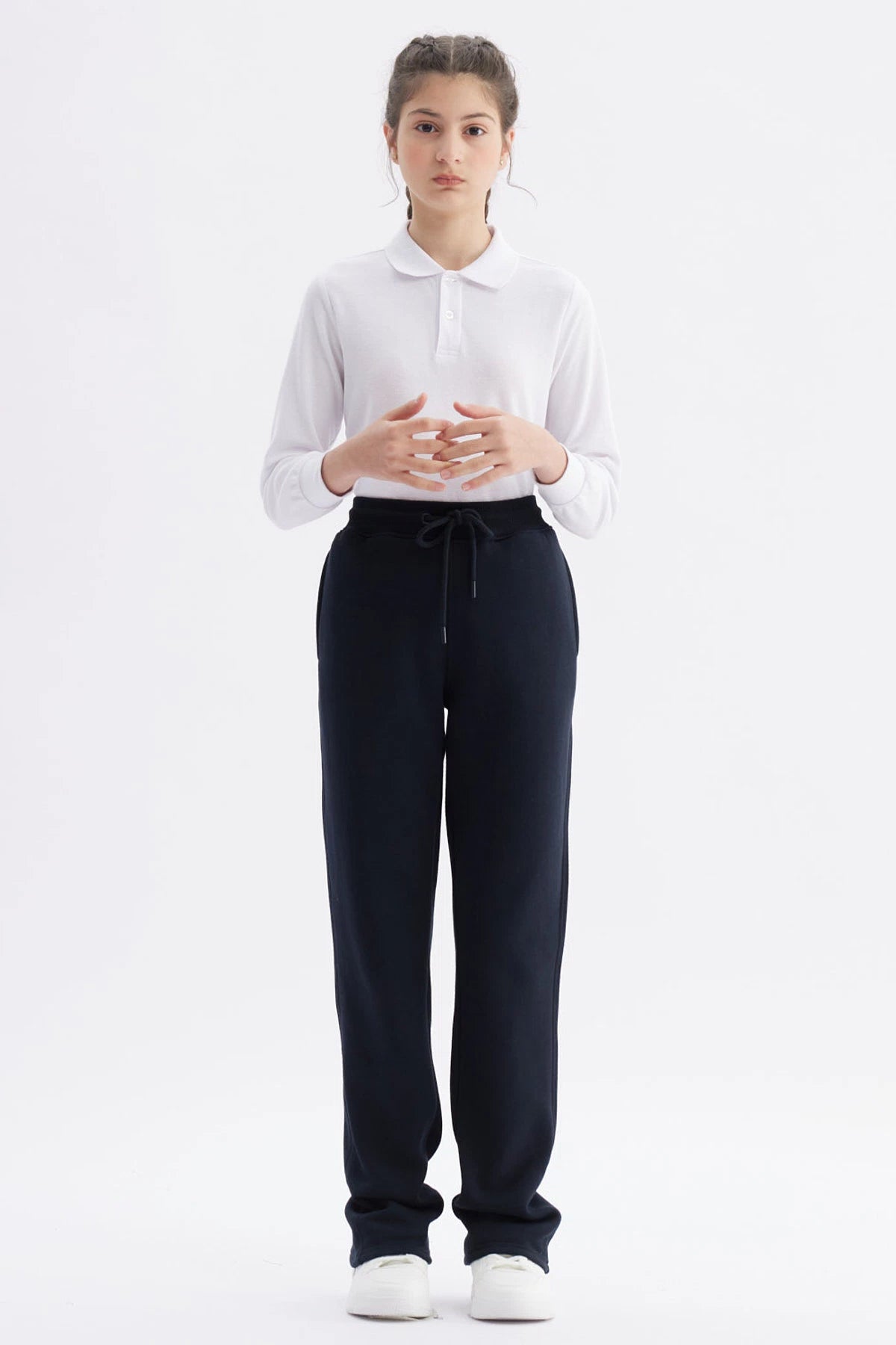 Pantalón Buzo Unisex Calce Recto Slim Azul Marino