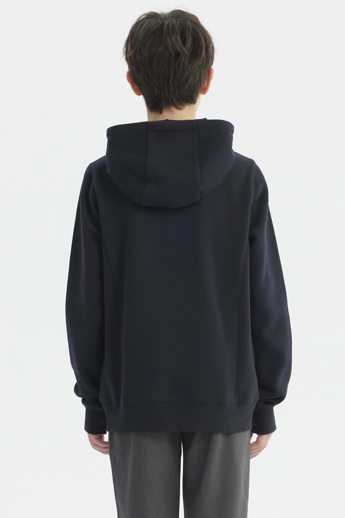 Polerón Niño Full Zipper Azul Marino