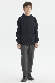 Polerón Niño Full Zipper Azul Marino