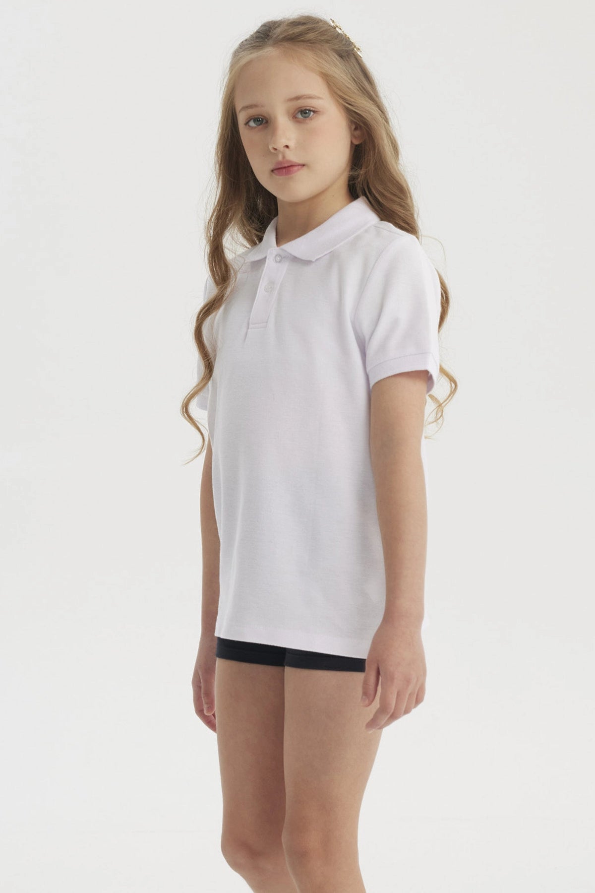 Polera Unisex Piqué Blanco