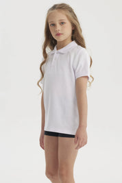 Polera Unisex Piqué Blanco