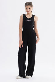 Polera Niña Rib Cuello Crudo