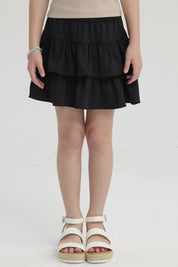 Falda Niña Vuelos Negro