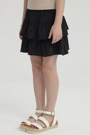 Falda Niña Vuelos Negro