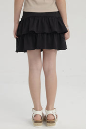 Falda Niña Vuelos Negro