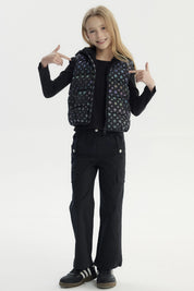Parka Niña Polar Interior Negro
