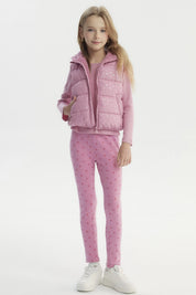 Parka Niña Polar Interior Rosado