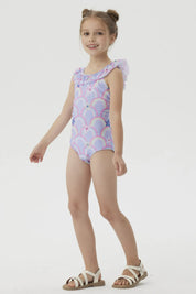 Traje de Baño Niña Básico Morado