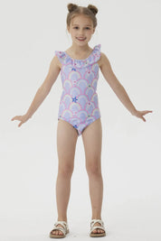 Traje de Baño Niña Básico Morado