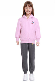 Chaqueta Niña Bomber Palo Rosa