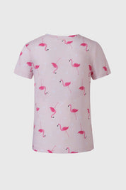 Polera Niña Bipack Print Verde Fluor
