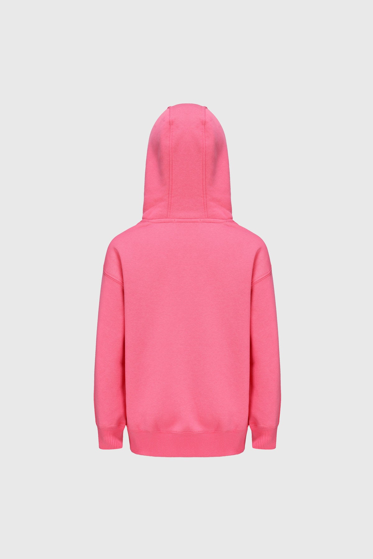 Polerón Niña Oversize Print Fucsia