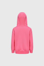 Polerón Niña Oversize Print Fucsia