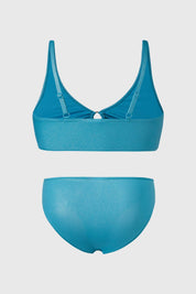 Traje De Baño Niña Bikini Celeste