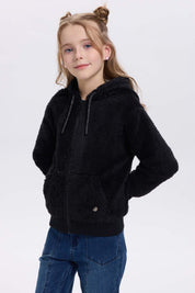 Polar Niña Peludo Negro