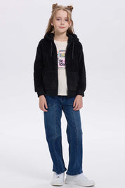 Polar Niña Peludo Negro