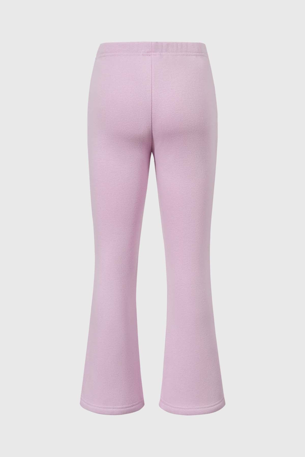 Calza Niña Polar Interior Lila