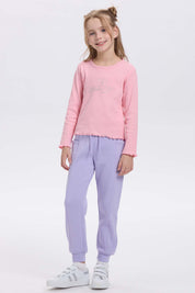 Pantalón Buzo Niña Bipack Negro