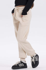 Pantalón buzo niña bipack negro