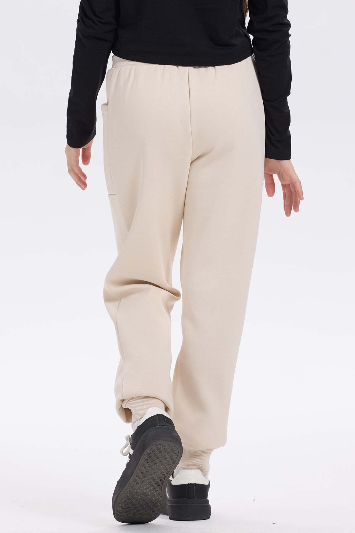 Pantalón buzo niña bipack negro