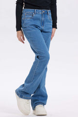Jeans Básico Flare Niña Azul Claro
