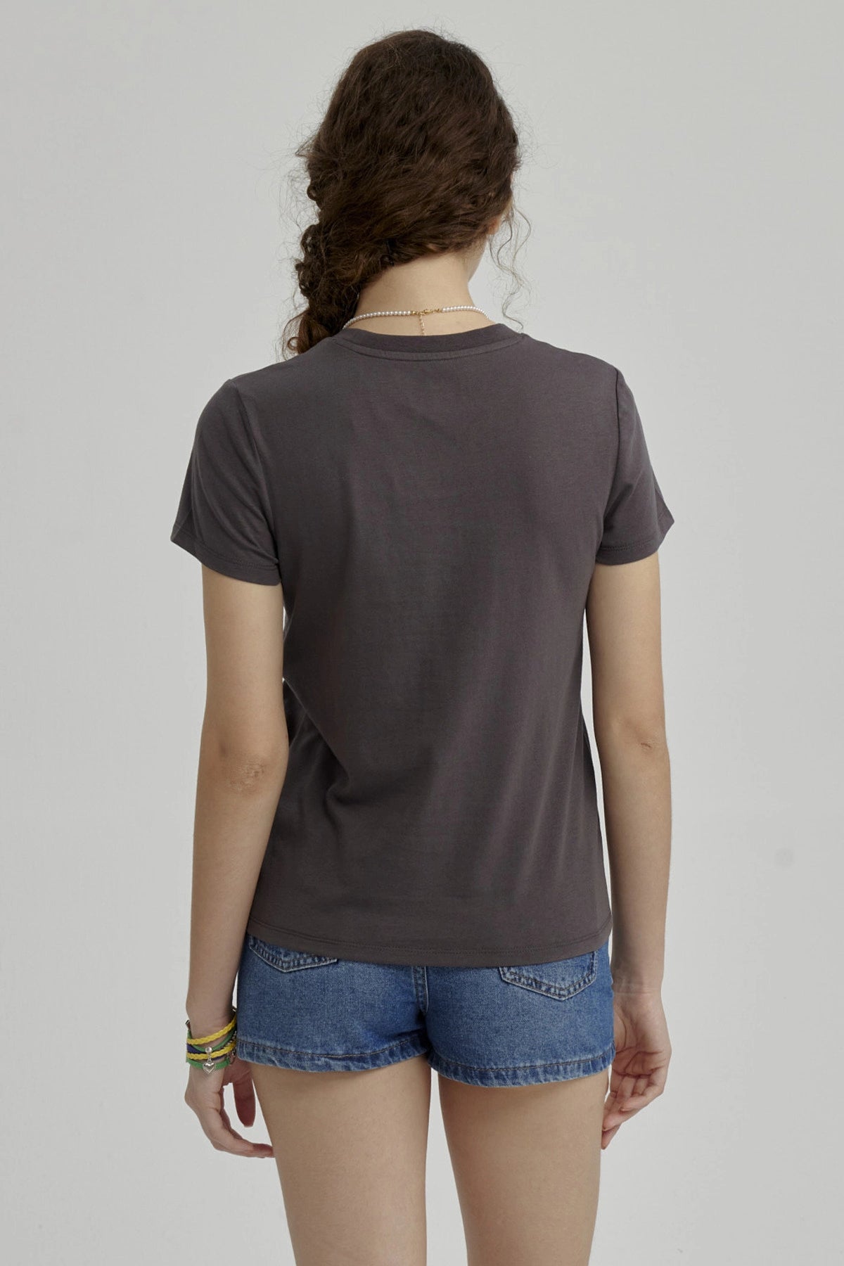 Polera Niña Básica Estampada Marengo