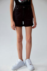Short Niña Básico Denim Negro