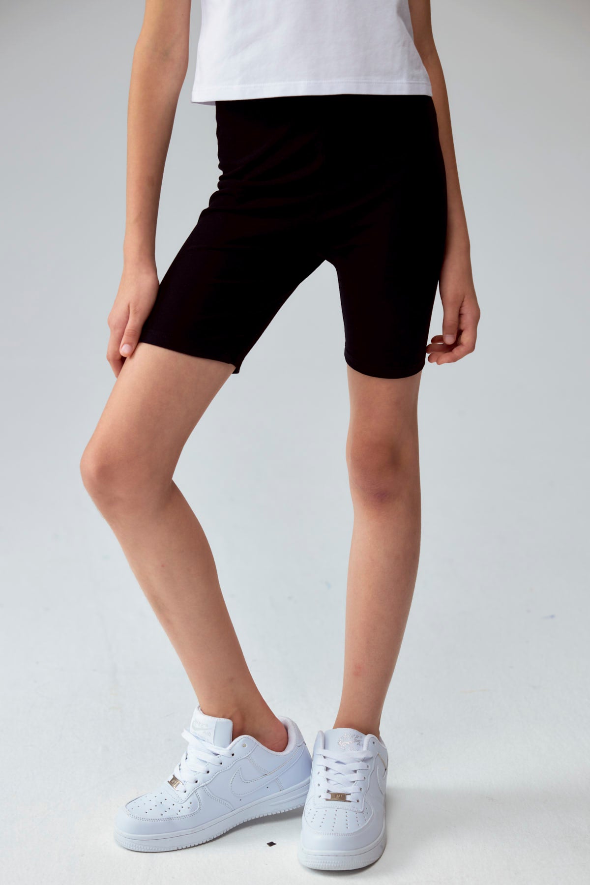 Calza Niña Biker Toddler Negro