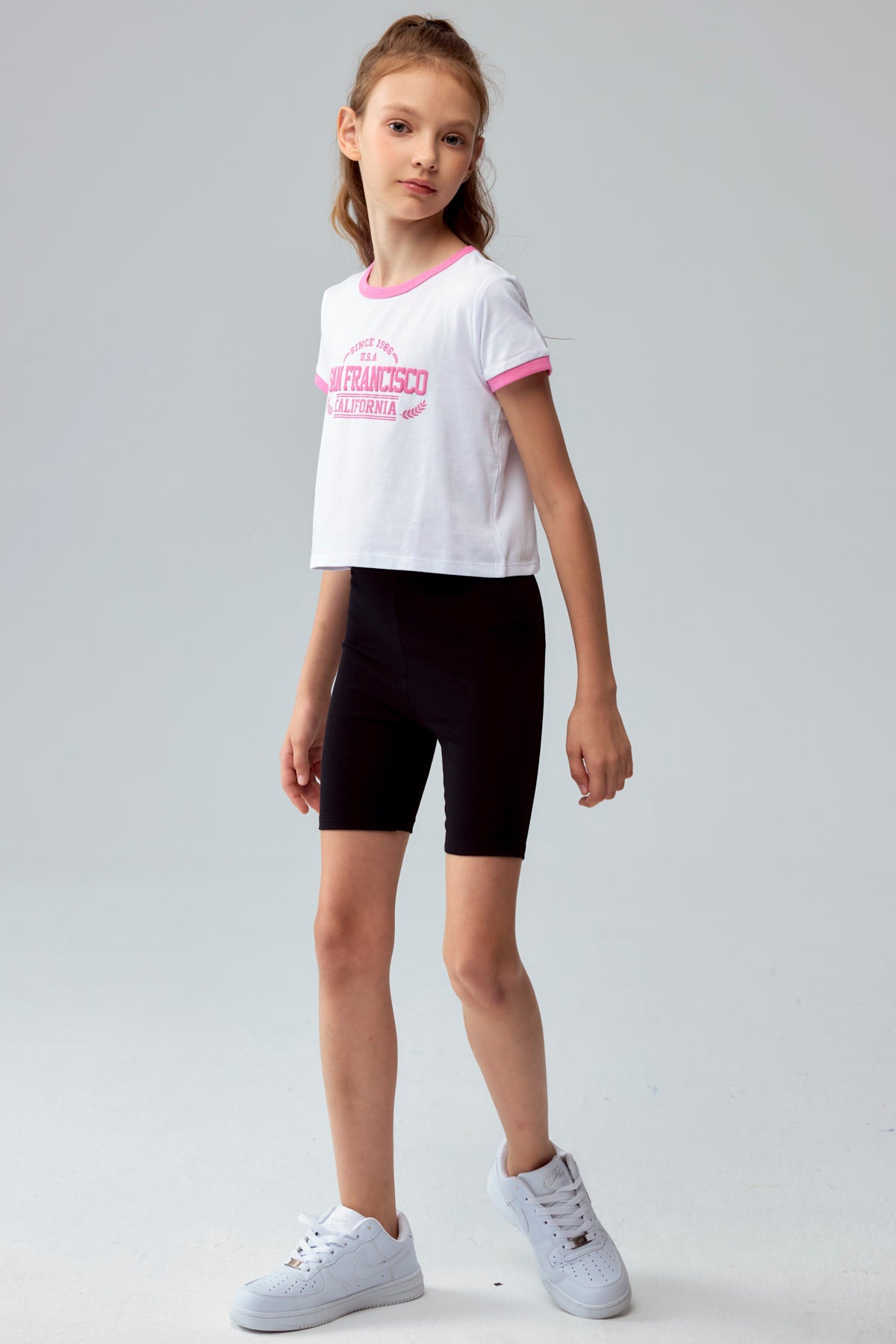 Calza Niña Biker Toddler Negro