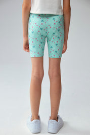 Calza Niña Biker Toddler Turquesa