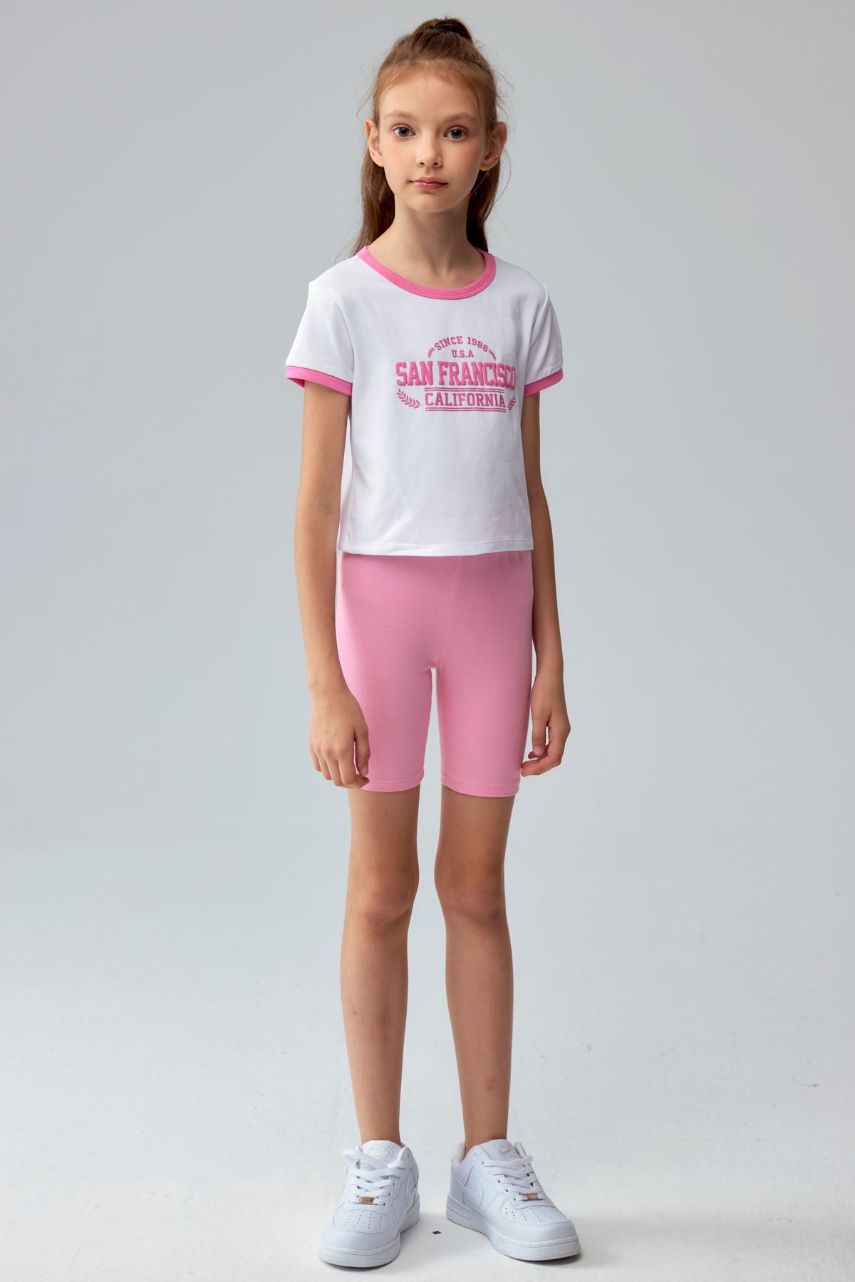 Calza Niña Biker Toddler Turquesa