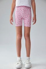 Calza Niña Biker Teens Rosado