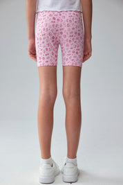 Calza Niña Biker Teens Rosado