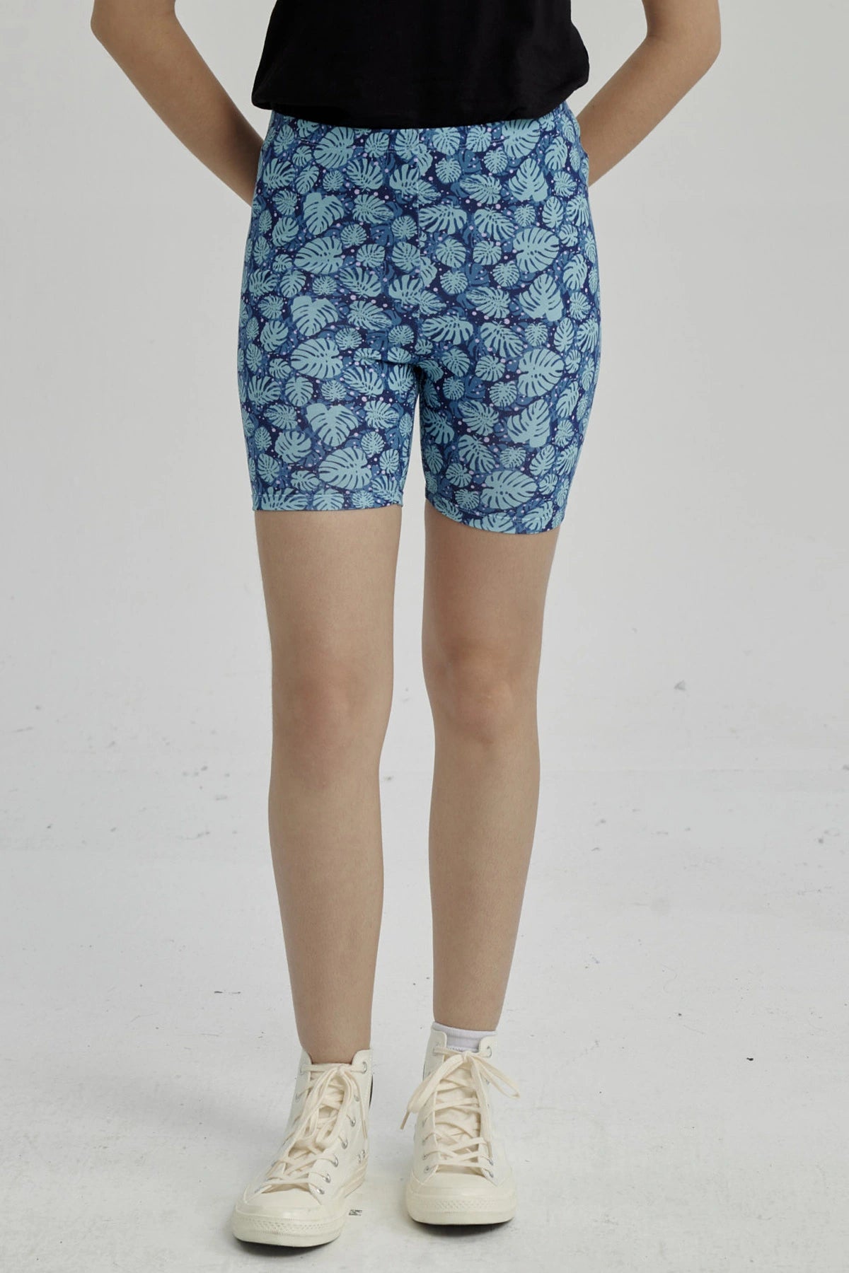 Calza Niña Biker Teens Azul