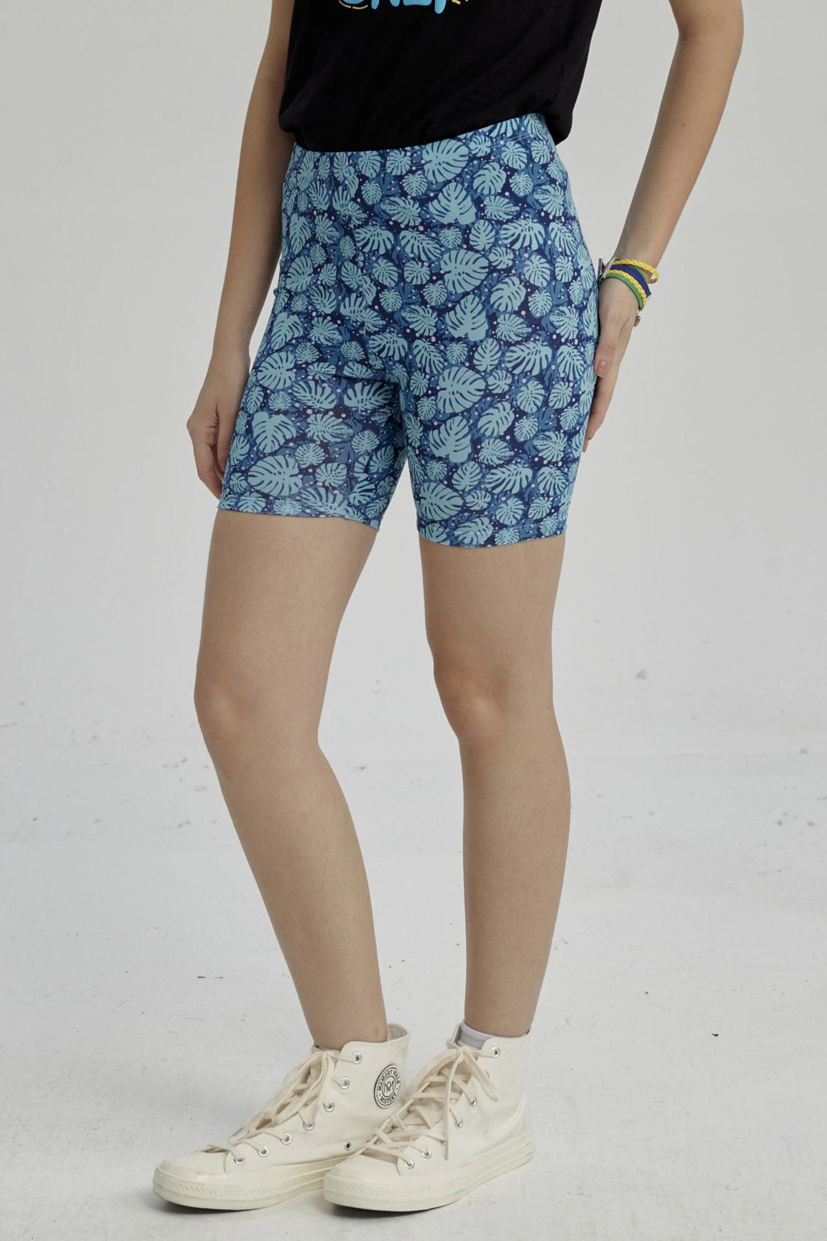 Calza Niña Biker Teens Azul