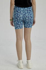 Calza Niña Biker Teens Azul