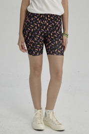 Calza Niña Biker Teens Negro