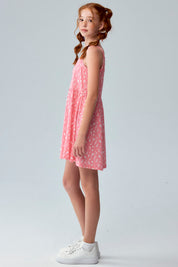 Vestido Niña Básico Teen Coral