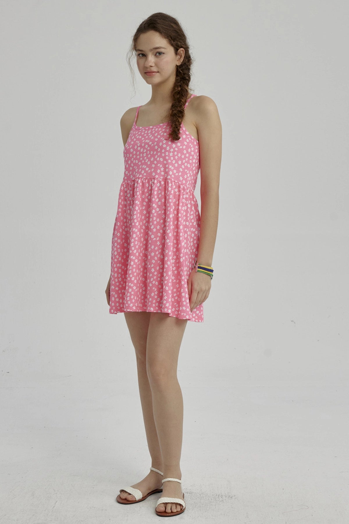 Vestido Niña Básico Teen Fucsia