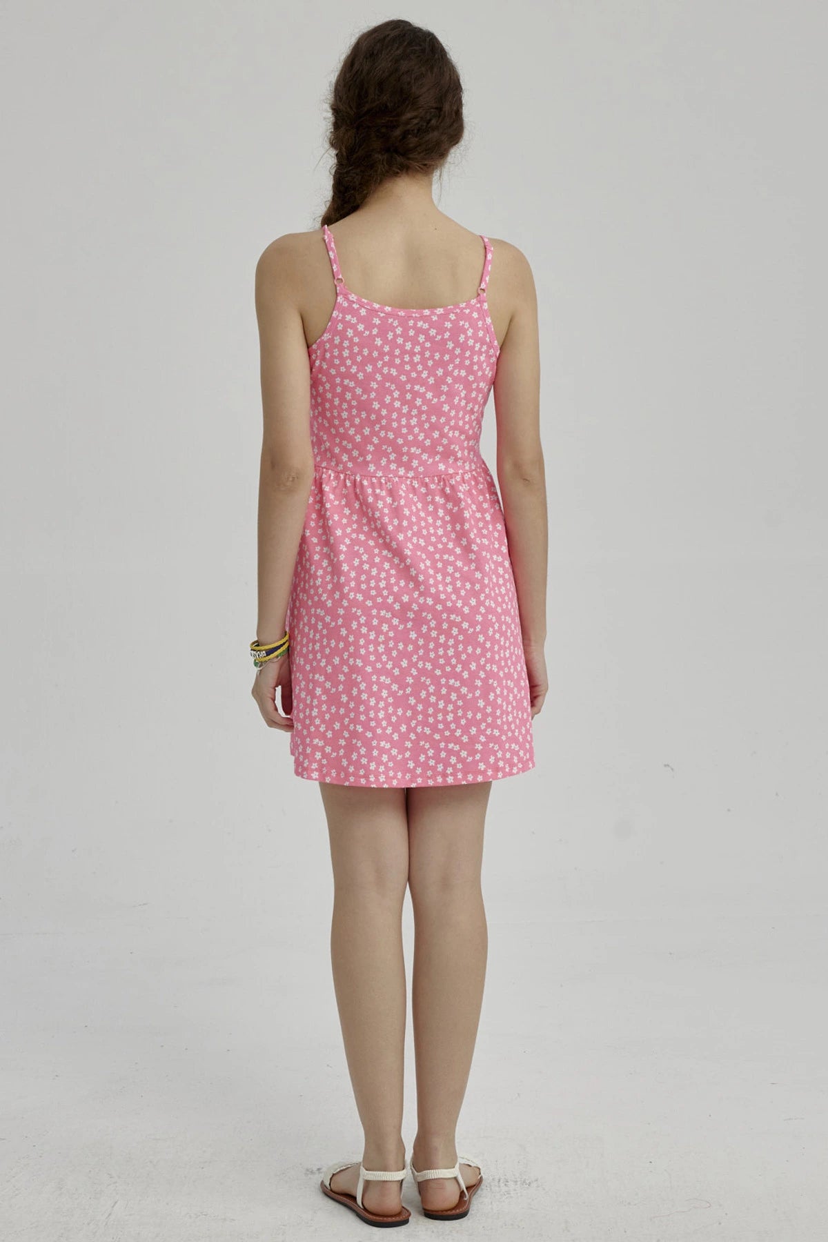 Vestido Niña Básico Teen Fucsia