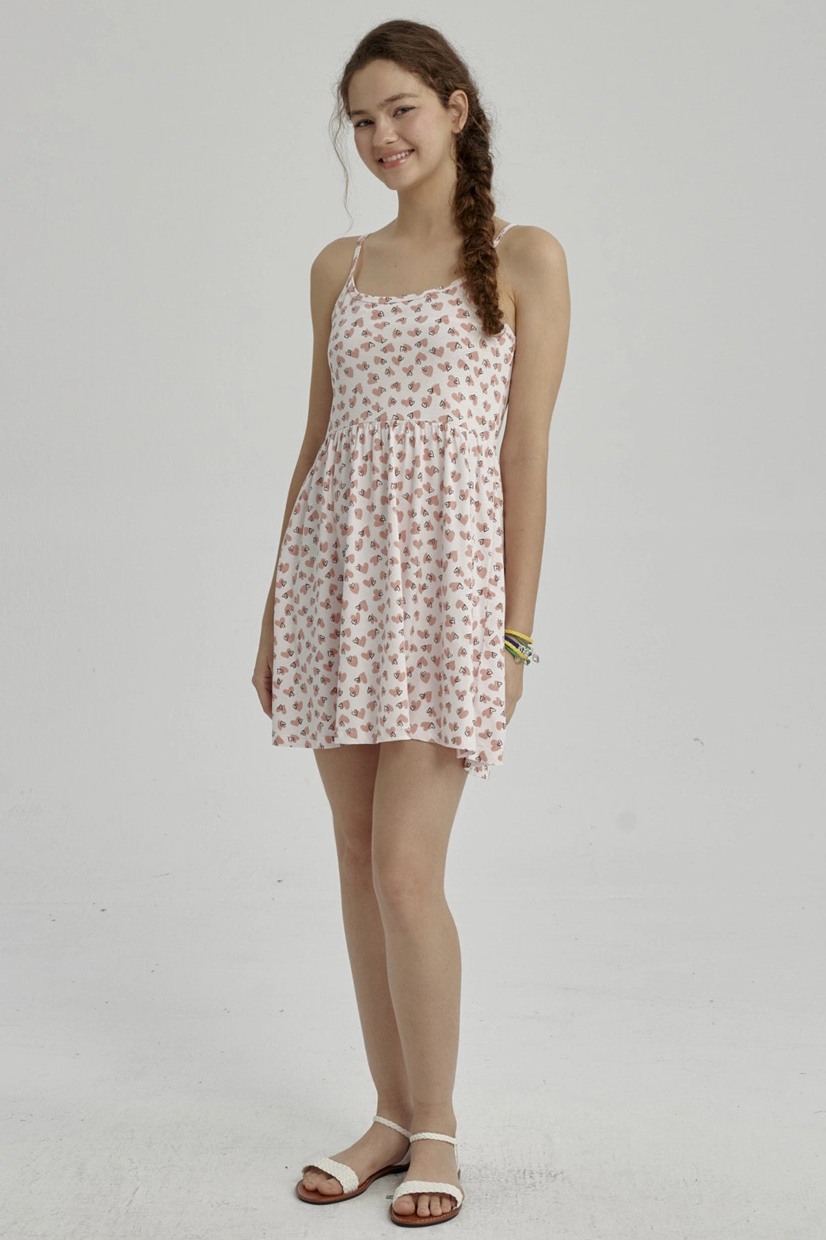 Vestido Niña Básico Teen Rosado Claro