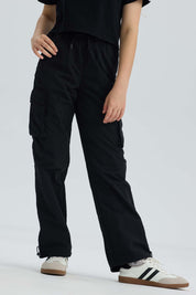 Pantalón Niña Parchute Cargo Negro