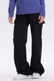 Pantalón Buzo Niña Cargo Negro
