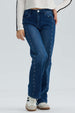 Jeans Niña Calce Recto Con Tachas Azul