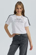 Polera Niña Print Posicional Blanco