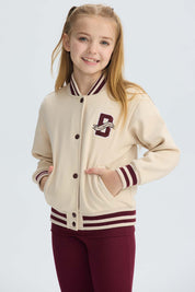 Chaqueta Niña Bomber Beige