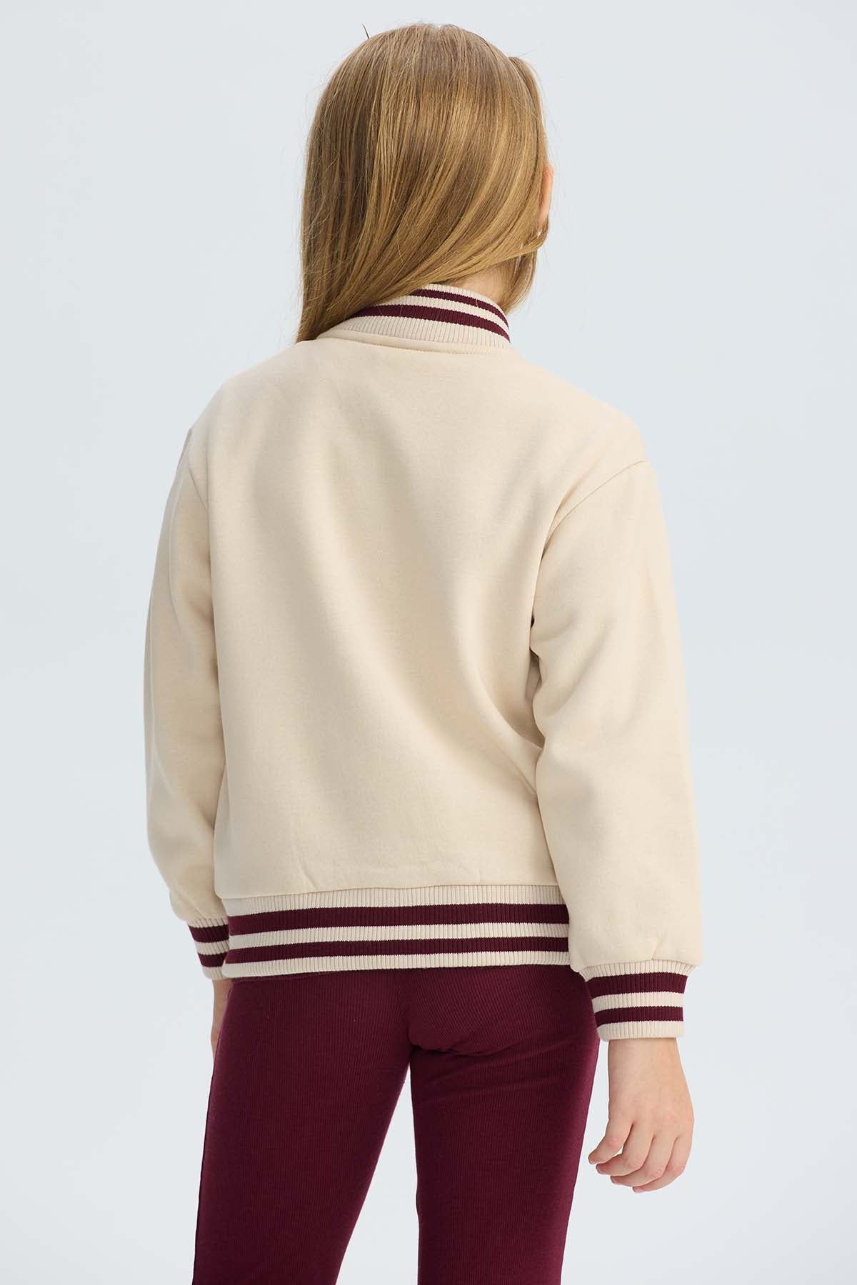 Chaqueta Niña Bomber Beige