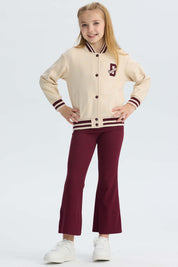 Chaqueta Niña Bomber Beige