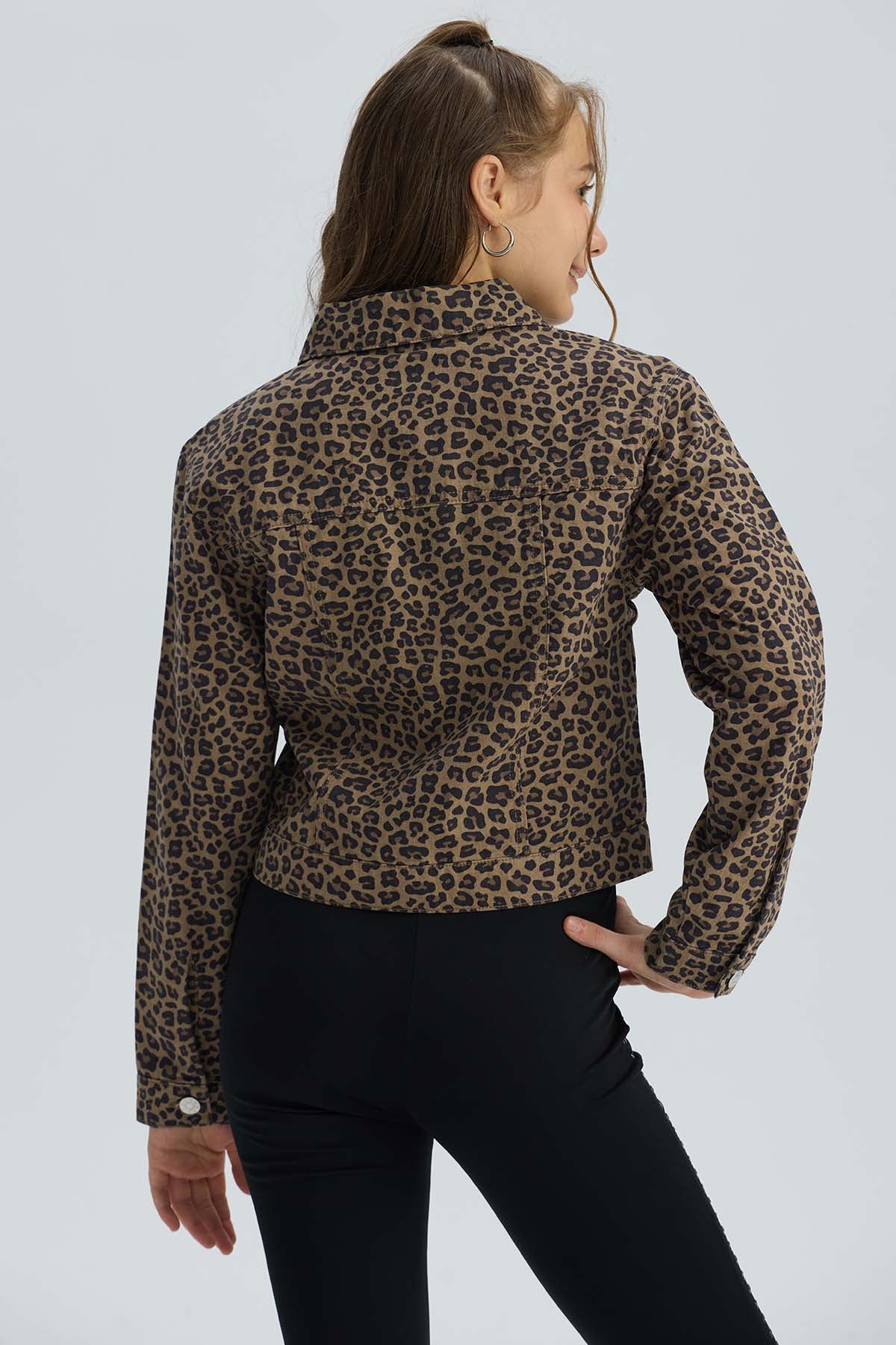 Chaqueta Niña Animal Beige