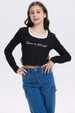 Polera Negra Niña Con Aplicación Dance & Graceful